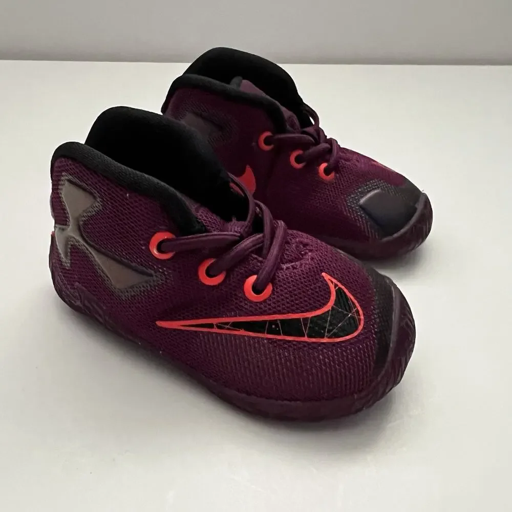 Nike Lebron Xiii 808712 500 Infant 4C Purple Baby Basketball Shoes Crib Sneakers